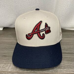Atlanta Braves NEW ERA Inaugural Season Patch Fitted Hat Size 7 1/2
